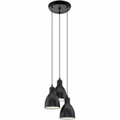 Eglo Hanglamp Priddy Zwart 60w