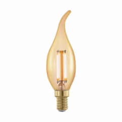 Eglo Ledfilamentlamp Kaars Retro - Amber - D3,5cm - Warm Wit - E14 - 4w