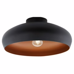 Eglo Plafondlamp Mogano Zwart Koper ⌀30cm E27