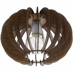 Eglo Wand- En Plafondlamp Stellato Bruin