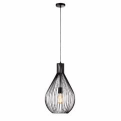 Fischer & Honsel Hanglamp Bennett Zwart ⌀32cm E27
