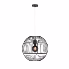 Fischer & Honsel Hanglamp Drops Zwart ⌀38cm E27 40w