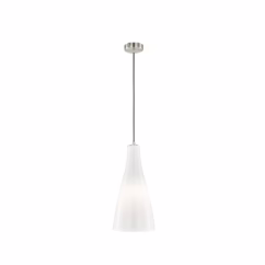 Fischer & Honsel Hanglamp Zeal Nikkel Opaal ⌀18cm E27 60w