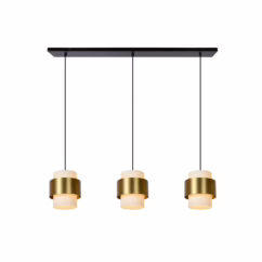 Lucide Hanglamp Firmin Mat Goud/messing 3xe27