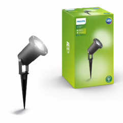 Philips Grondspot Puled Zwart Gu10 5w