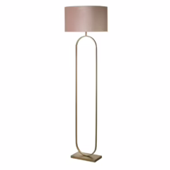 Searchlight VloerlampModish brons met roze kap - EU95102PI