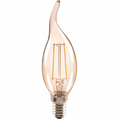 Sencys Ledfilamentlamp Kaars Cl35g Retro - Amber - D3,5cm - Warm Wit - E14 - 2,5w