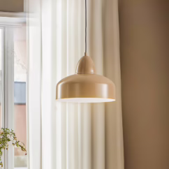 ALDEX Mille pendant light, 1-bulb, beige
