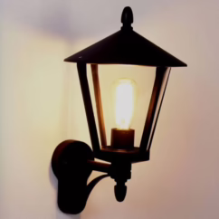 Albert Leuchten Stylish outdoor wall light 668, black