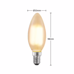 Arcchio E14 LED candle bulb, 4 W, 2,700 K, dimmable, set of 3
