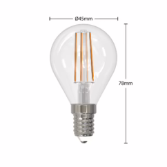 Arcchio Filament LED bulb E14 4W 2700K teardrop dim 2-pack