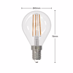 Arcchio Filament LED bulb E14 4W 2700K teardrop dim 5-pack