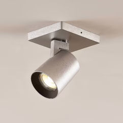 Arcchio Iavo spotlight, angular, aluminium, 1-bulb