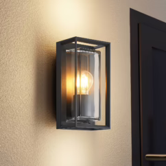 Arcchio Ismera outdoor wall light, 25 cm, anthracite, sensor