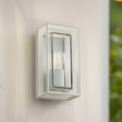 Arcchio Ismera outdoor wall light, white, IP65, glass, E27