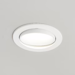 Arcchio Katerin LED recessed light, 10 cm, white, swivels