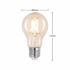 Arcchio LED bulb E27 4W 2,700K filament dimmable clear 3x