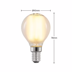 Arcchio LED bulb, teardrop LED bulb, E14, 4W, matt 2,700K