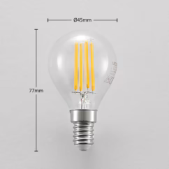 Arcchio LED bulbs E14 P45, 4W, clear, 2,700K, dimmable, set of 2