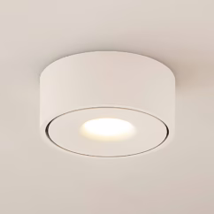 Arcchio LED ceiling lamp Rotari, white, metal, ⌀ 12cm