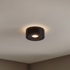 Arcchio LED ceiling lamp Rotari, ⌀ 12 cm, up & down, black