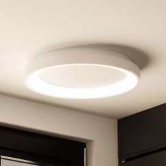 Arcchio LED ceiling light Vivy, ⌀ 38 cm, white, metal
