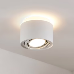 Arcchio ceiling lamp Walisa, ⌀ 15 cm, white, metal, GU10