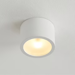 Arcchio downlight Nieva, G9, white, round, ⌀ 10cm, metal