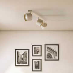 Argon Chloe adjustable 3-bulb downlight, beige