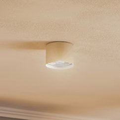 Argon Chloe ceiling spotlight, fixed, beige