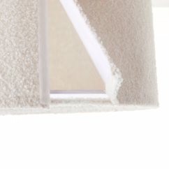 Brilliant Teddy ceiling light, ⌀ 45 cm, beige, fabric/metal