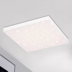 Briloner Frameless LED starry sky CCT, 45 x 45 cm