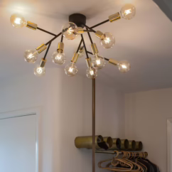 By Rydéns Heroes ceiling lamp matt black, brass