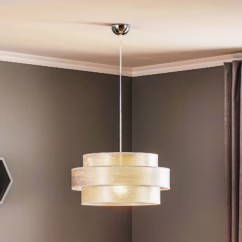 Duolla Space pendant light, shiny silver