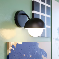 Dyberg Larsen Rose wall light matt black