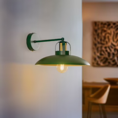 Eko-Light Felix wall lamp, green/gold