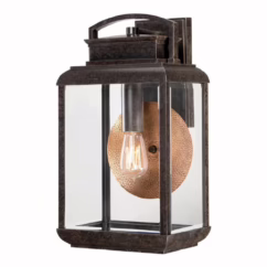 Elstead QZ/BYRON/L Byron 1 Light Large Wall Lantern Light In Imperial Bronze - Height: 457mm