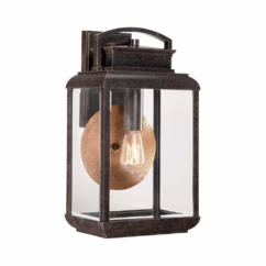 Elstead QZ/BYRON/M Byron 1 Light Medium Wall Lantern Light In Imperial Bronze - Height: 368mm