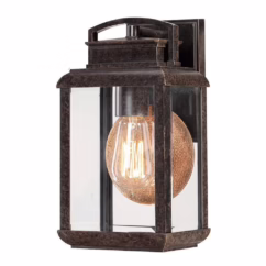 Elstead QZ/BYRON/S Byron 1 Light Small Wall Lantern Light In Imperial Bronze - Height: 305mm