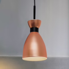 FARO BARCELONA Stylish Retro pendant light with copper finish