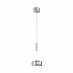 FISCHER & HONSEL Colette LED pendant light, 1-bulb, chrome/nickel