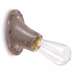 Ferroluce Vintage-style wall light C115 dove