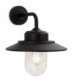 Firstlight 3828BK Naples Outdoor Wall Light In Black IP44