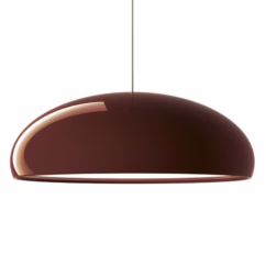 Fontana Arte Pangen - retro pendant light, red