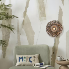 GOOD & MOJO Kalimantan wall natural/black ⌀ 30cm
