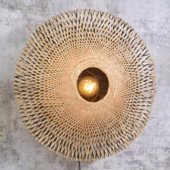 GOOD & MOJO Kalimantan wall, natural/black, ⌀ 87cm
