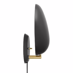 GUBI Cobra designer wall light black with plug