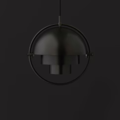 GUBI Multi-Lite pendant light, ⌀ 36 cm, black/black