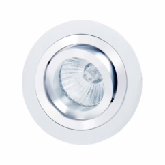 Mantra MC0001 Basic GU10 Round Swivel Downlight In Satin Nickel And Chrome