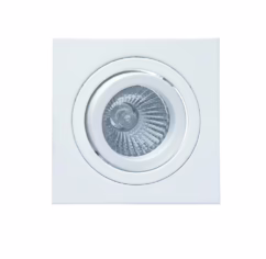 Mantra MC0004 Basic GU10 Square Swivel Downlight In Matt White